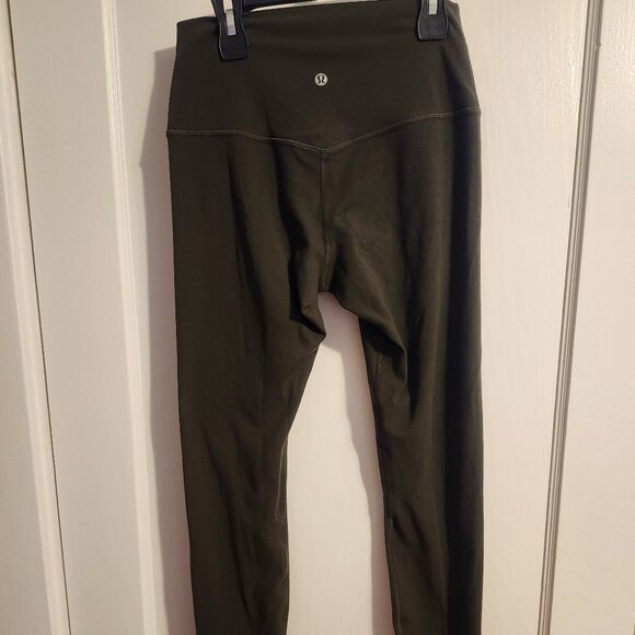 Lululemon Olive Green Align Leggings, Size 6, 28 inch inseam - Picture 1 of 3